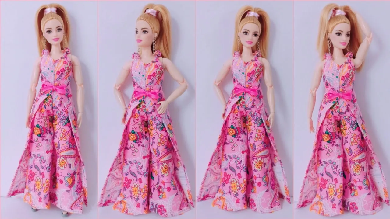 JUMPSUIT FOR CURVY BARBIE (FREE PATTERNS) - YouTube