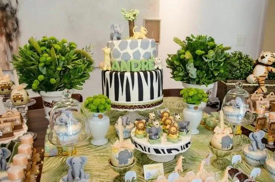 Jungle Animal Baby Shower Theme on Pinterest | Jungle Baby Showers ...