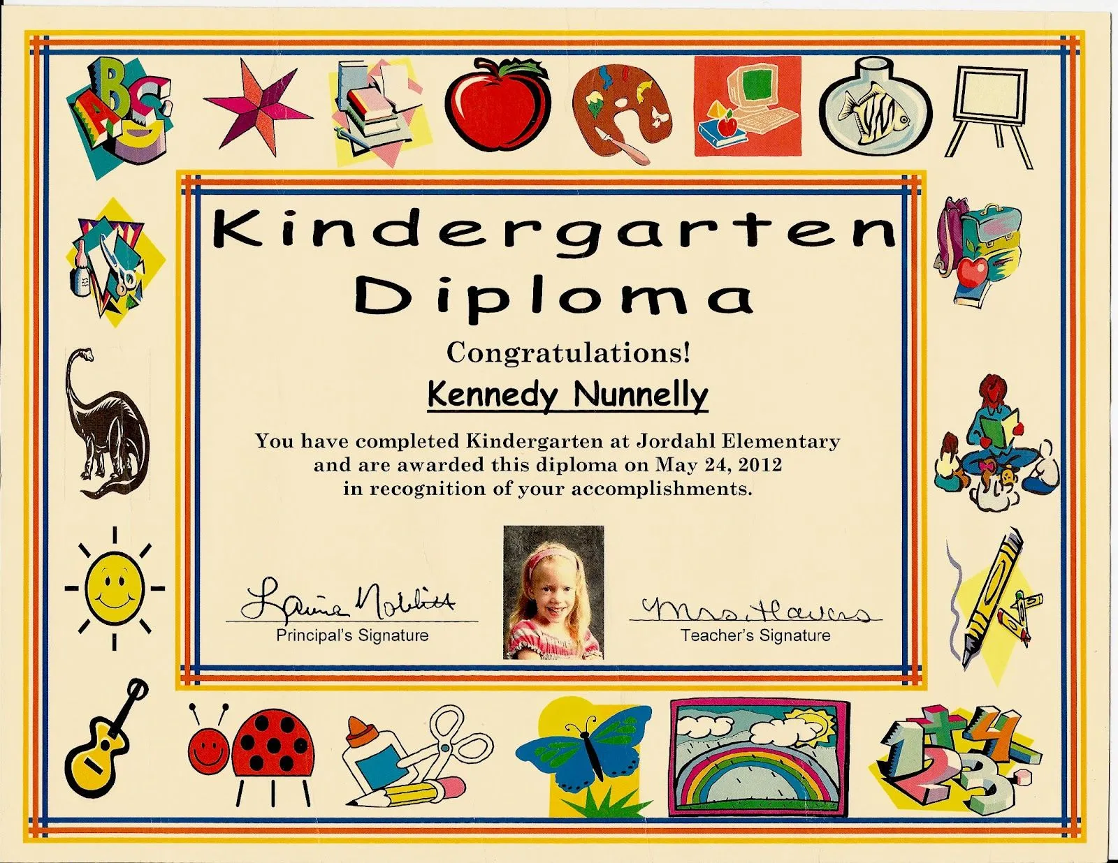 Just Because I am Me: Kindergarten Graduation