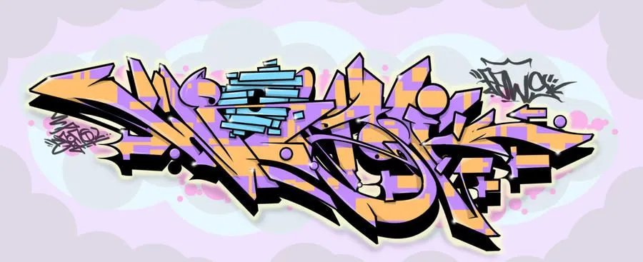 just a digi graff piece by WrongQi on DeviantArt