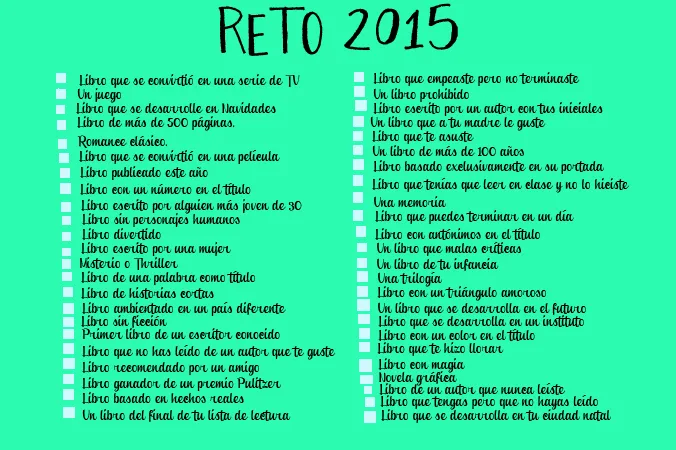 just a void and weird place: Retos 2015.