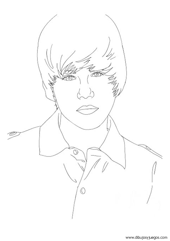 justin-bieber-003 | Dibujos y juegos, para pintar y colorear