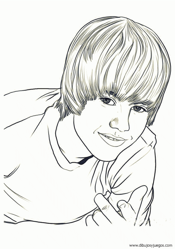 Justin Bieber Para Colorear