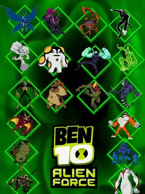 i jvd: Todos los aliens de Ben 10 Alien Force