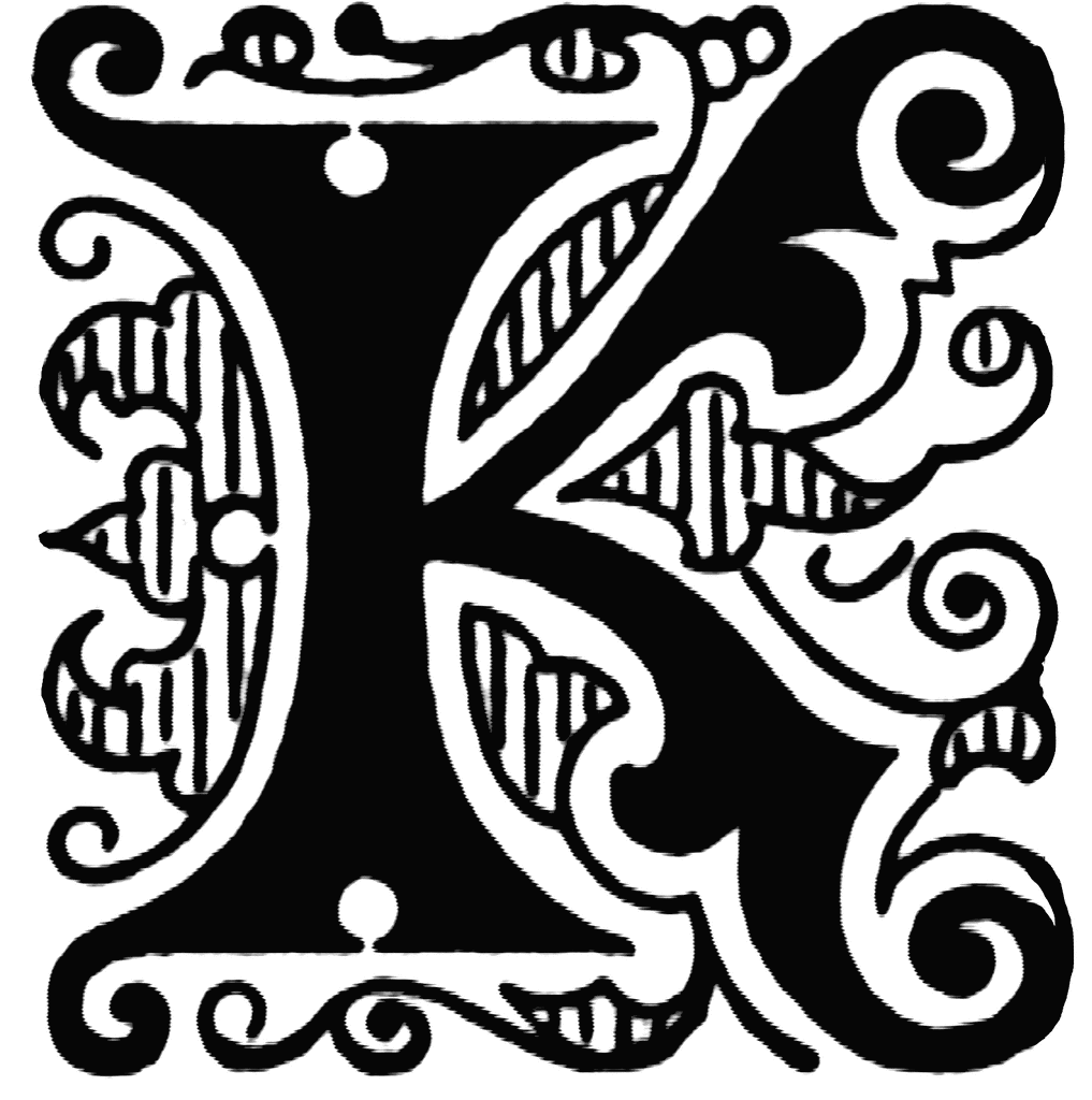 K, Ornate initial | ClipArt ETC