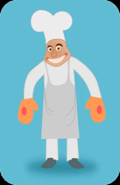 Kablam Chef clip art - vector clip art online, royalty free ...