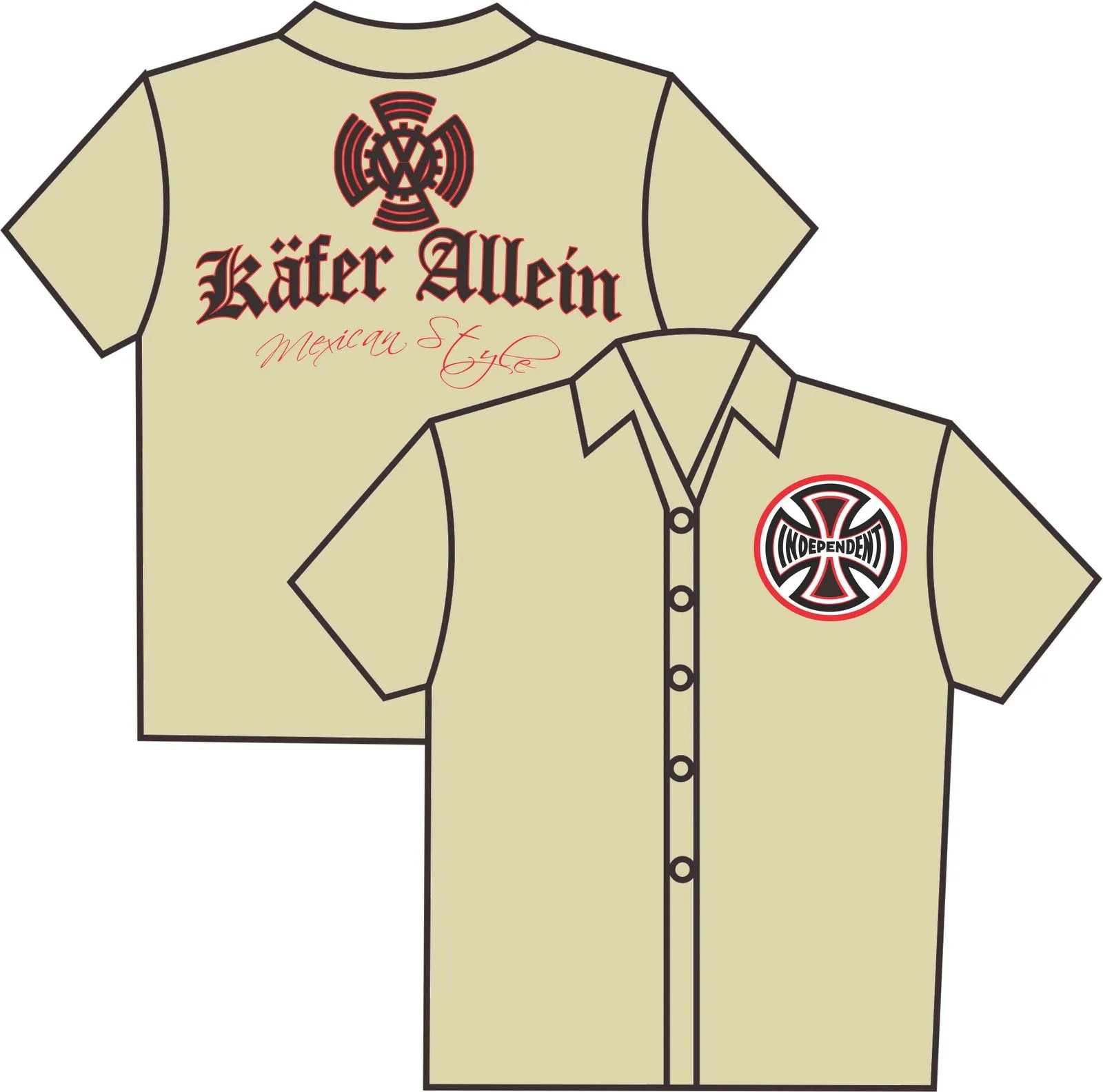 Käfer Allein: nuevas camisas käfer Allein Mexican style