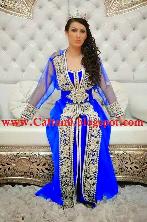 Kaftan Maghribi Bleu 2015 | Caftan 2014-9aftan Maghribi-kaftan 2015