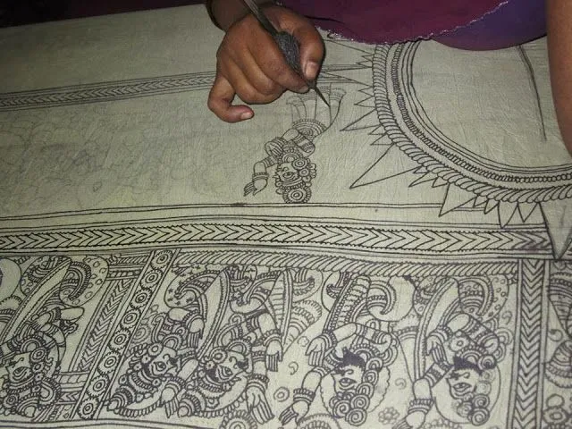 Kalamkari: telas hindúes pintadas a mano | diarioartesanal