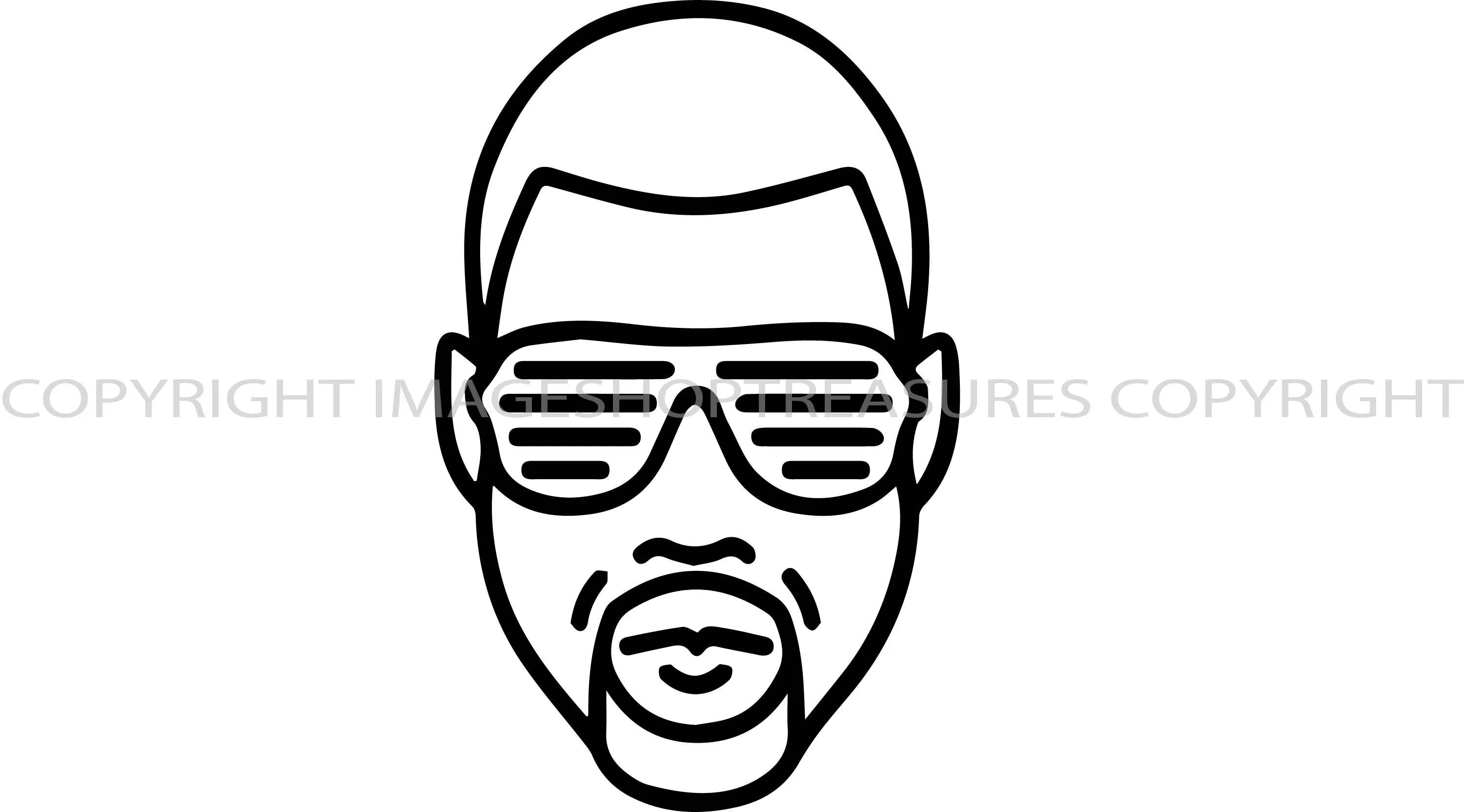 Kanye West Yeezy Ye Hip Hop Shades Rapero Kim Kardashian - Etsy México