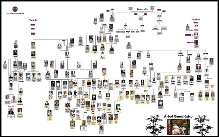 KARATE SHITO RYU ASTURIAS: Árbol genealógico de Karate