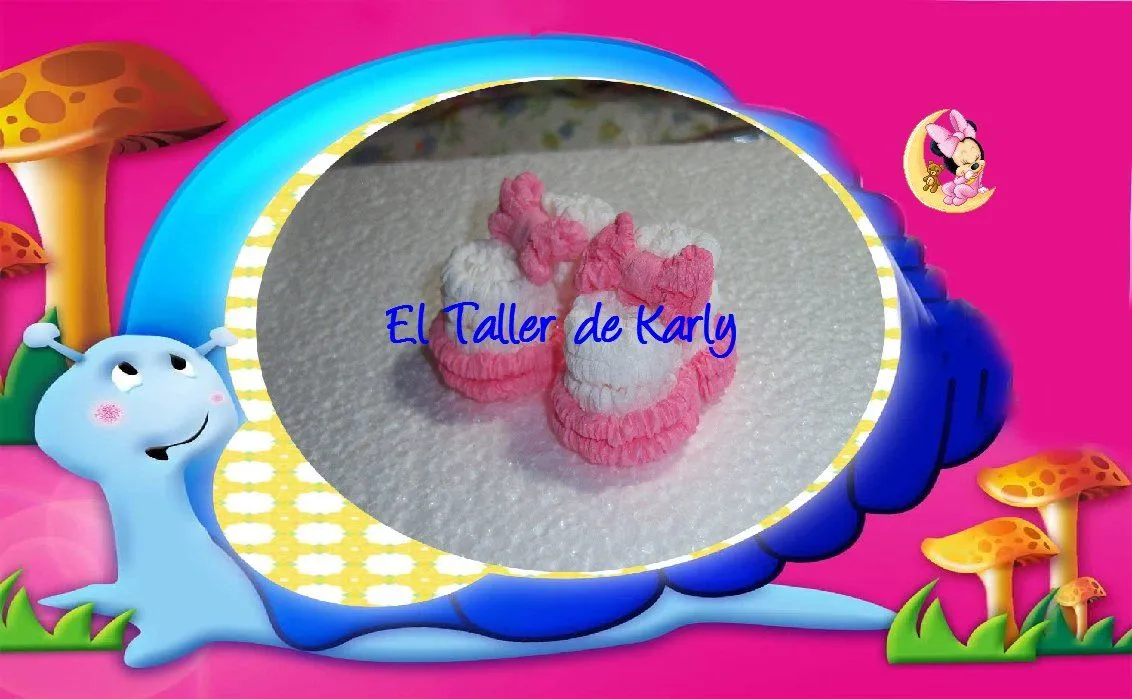 Karly Creativa: Zapatitos con papel crepe