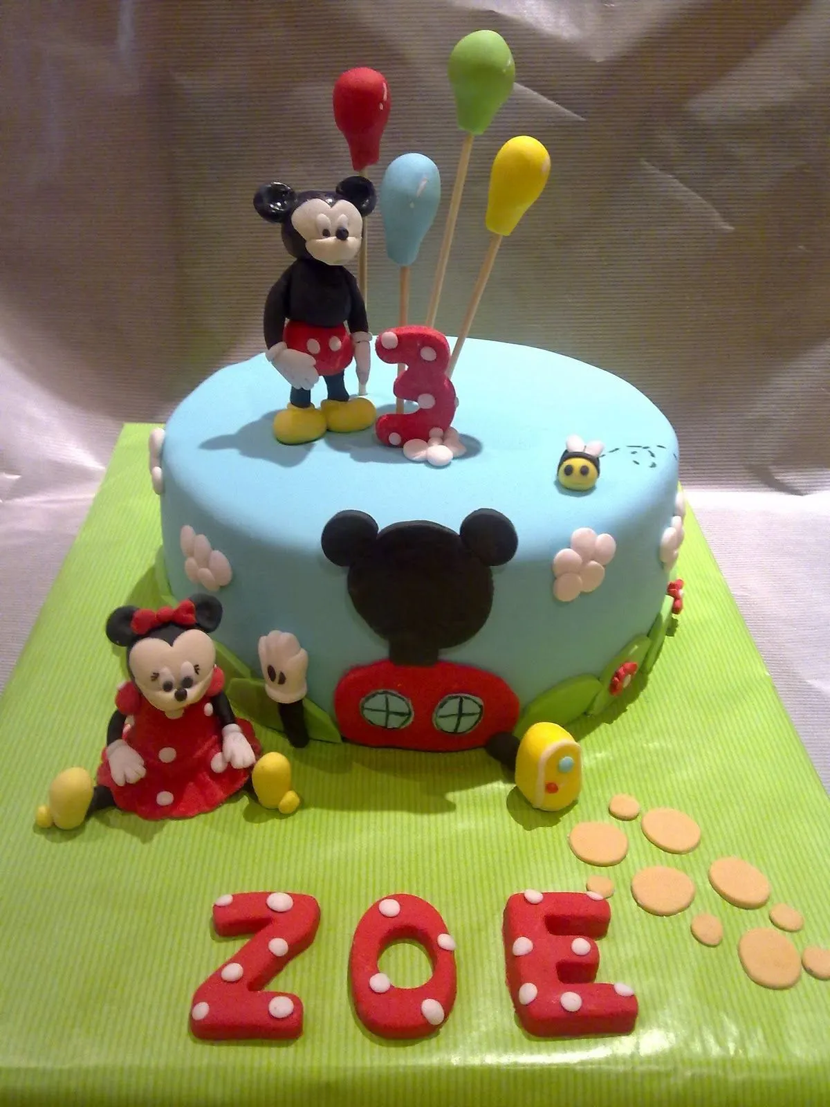 Karma's cakes: Tarta Mickey y Minnie para Zoe