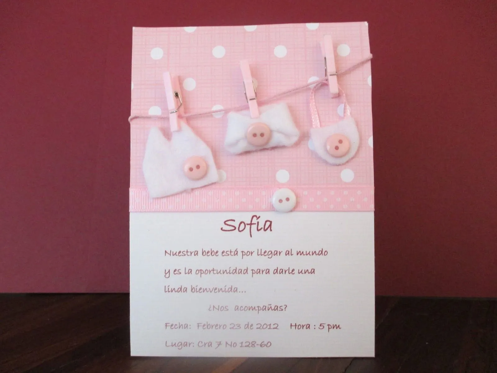 Kartica: Invitaciones para baby shower personalizadas