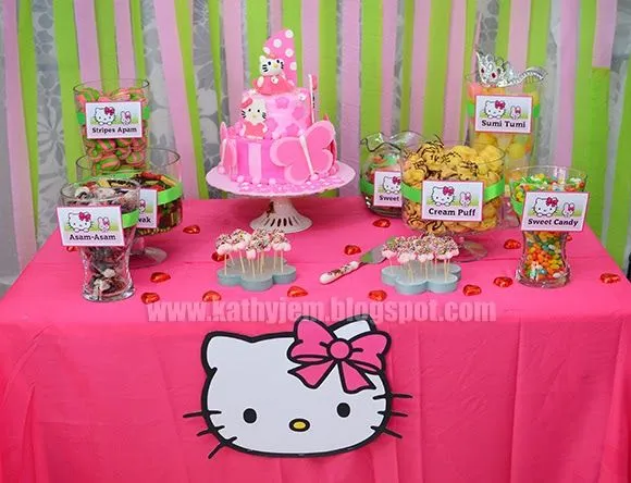 kathyjem: Hello Kitty Decorations for 1st Birthday Raiisah..