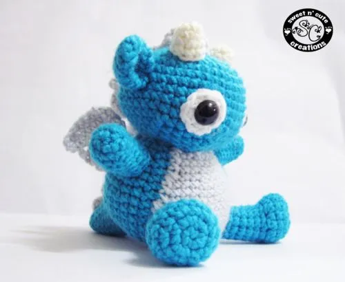 Kawaii Amigurumi Dragon *free pattern* | Sweet N' Cute Creations ...