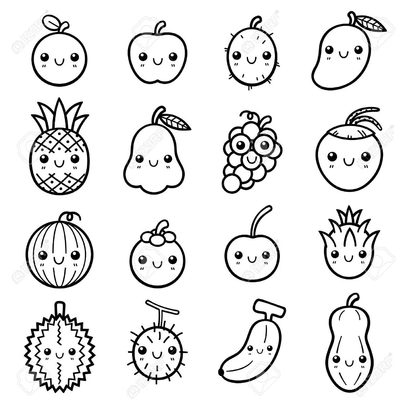 Kawaii drawings, Cute food drawings, Cute kawaii drawings