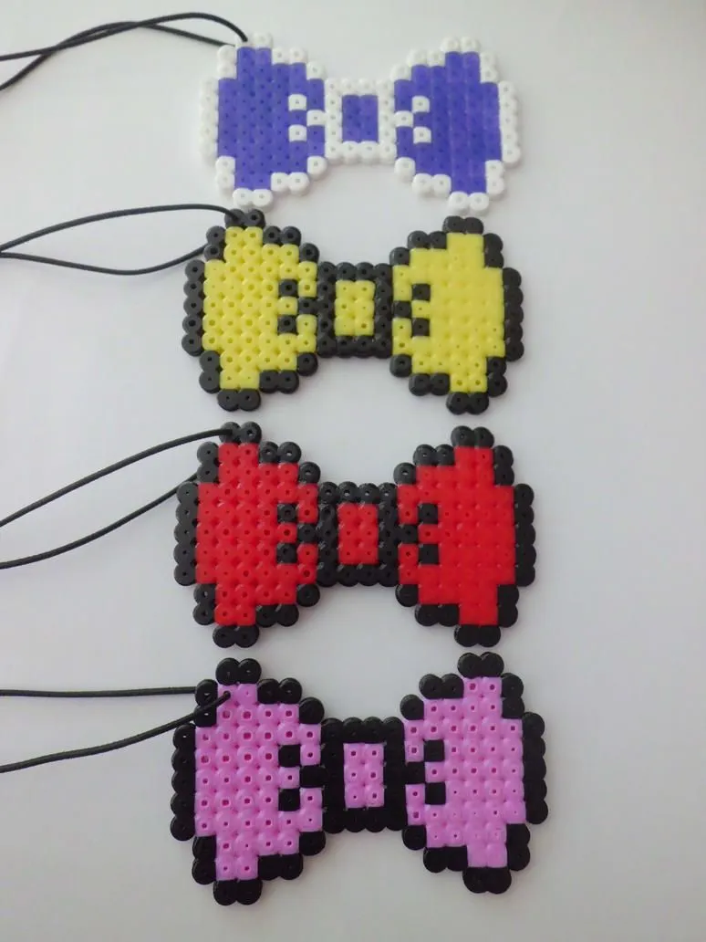 Kawaii Hama Bead Bows by CraftyGeeks on DeviantArt