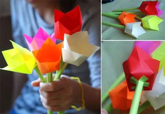 KEEDDO: Tulipanes de papel