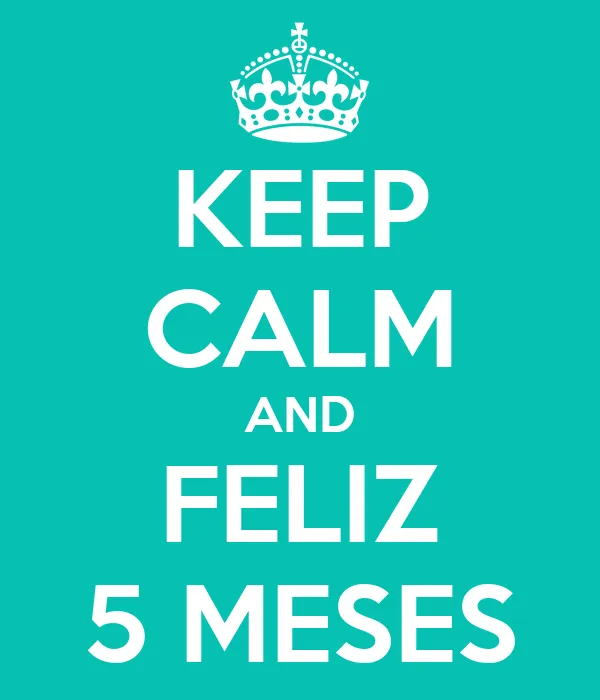 KEEP CALM AND FELIZ 5 MESES - KEEP CALM AND CARRY ON Image Generator