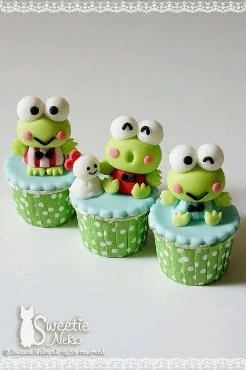 Keroopi cupcakes | Pasteles | Pinterest