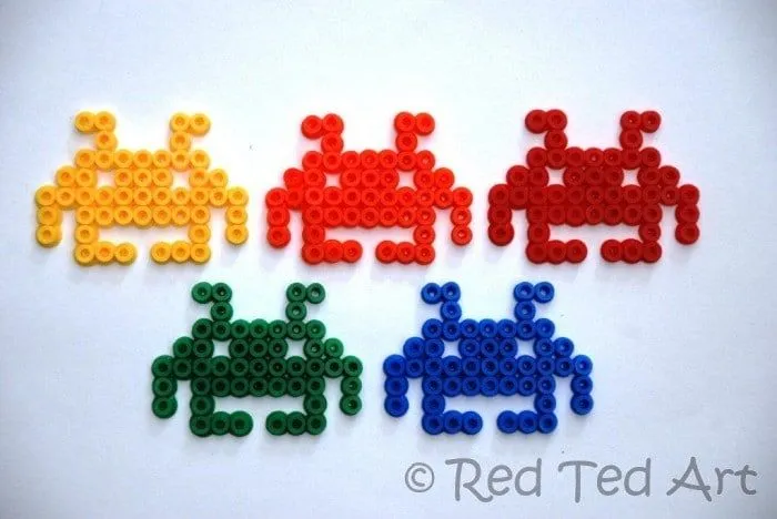 Kids Crafts: Space Invader Hama Beads - Red Ted Art's Blog : Red ...