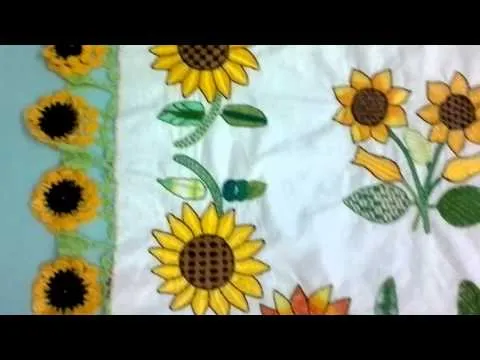 BORDADO DE UN GIRASOL CON LISTON} - Imagui