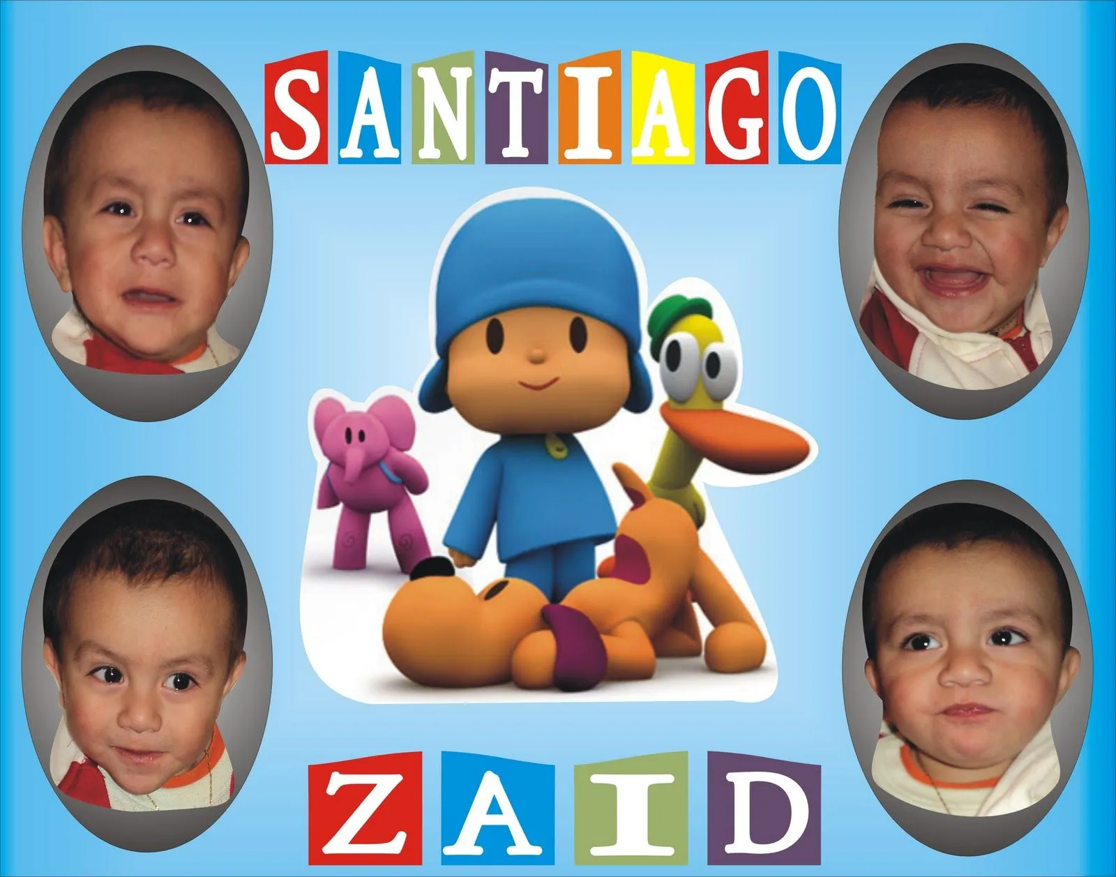 kiss and baby´s: caritas de bebe de POCOYO