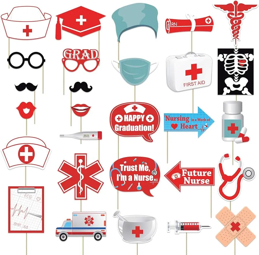 Kit de accesorios para fotomatón de graduación de enfermeras 2020 – BSN RN  Medicina suministros para fiesta de graduación de enfermería – no necesita  bricolaje, 28 unidades : Amazon.com.mx: Juguetes y Juegos