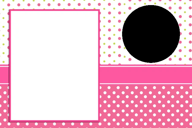 Kit Digital Completo Fundo Zebra e Poá Rosa!