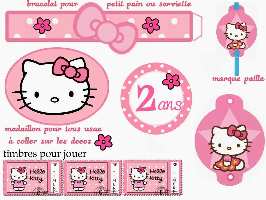 Kit de Hello Kitty para Imprimir Gratis - Ideas y material gratis ...