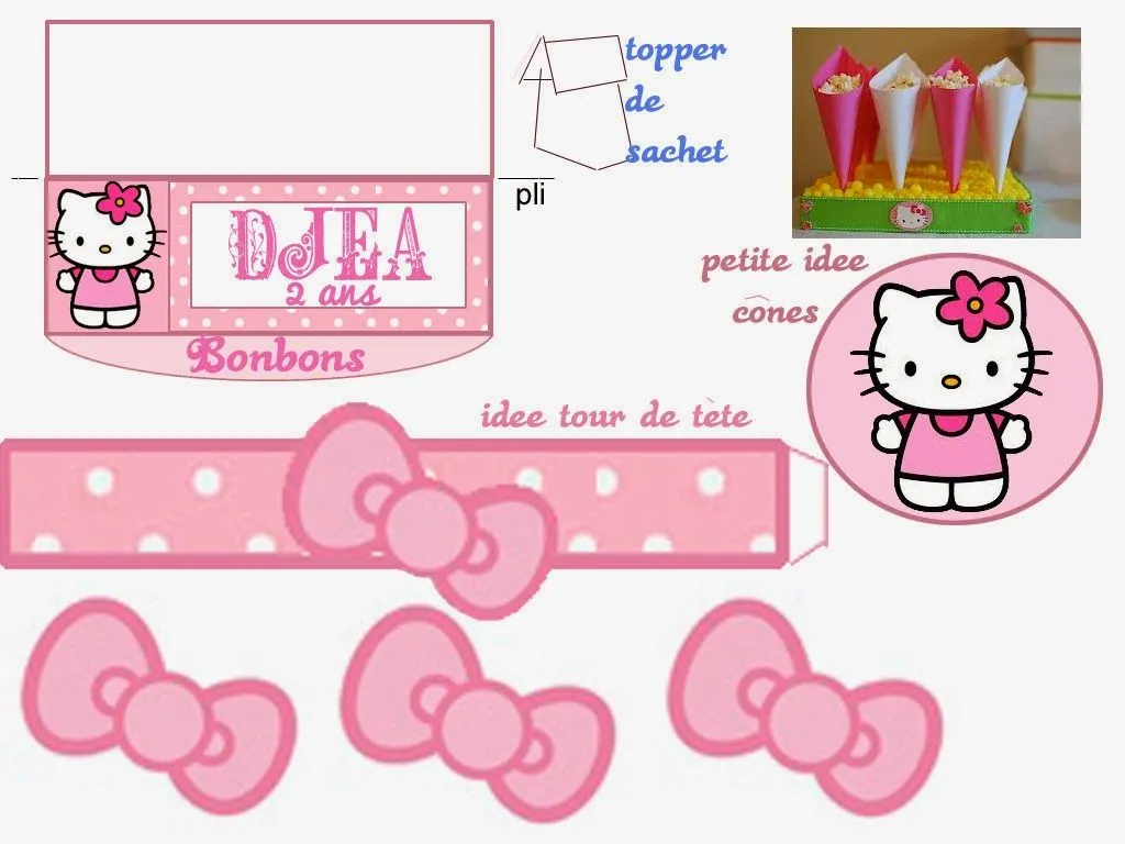 Kit de Hello Kitty para Imprimir Gratis - Ideas y material gratis ...