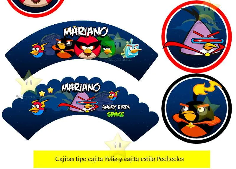 Kit Imprimible Angry Birds Diseñá Tarjetas, Cumples Y Mas a $ 12 ...