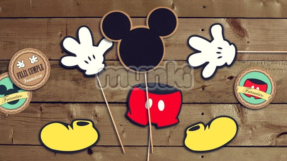 Kit Imprimible Mickey Vintage Personalizado Listo P Imprimir a ...