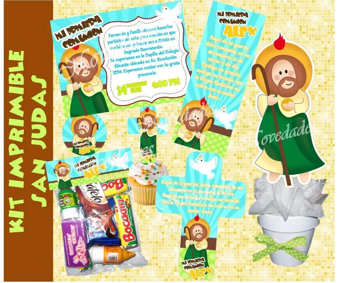 Kit Imprimible San Judas Distroller San Juditas Invitaciones - $ 24,99 |  Kit imprimible, Imprimible, San juditas