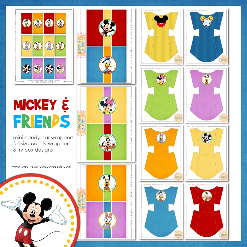 Kit para imprimir gratis inspirado en Mickey y sus amigos. | Ideas ...