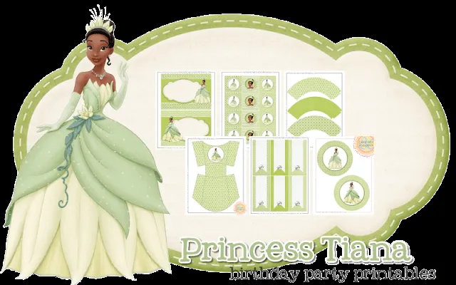 Kit para imprimir gratis de Tiana y el Sapo. | Ideas y material ...