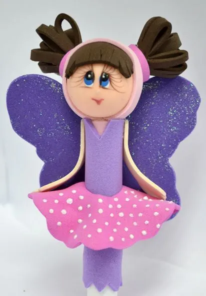 Kit de manualidades. Hermosa muñeca elaborada con foami ...