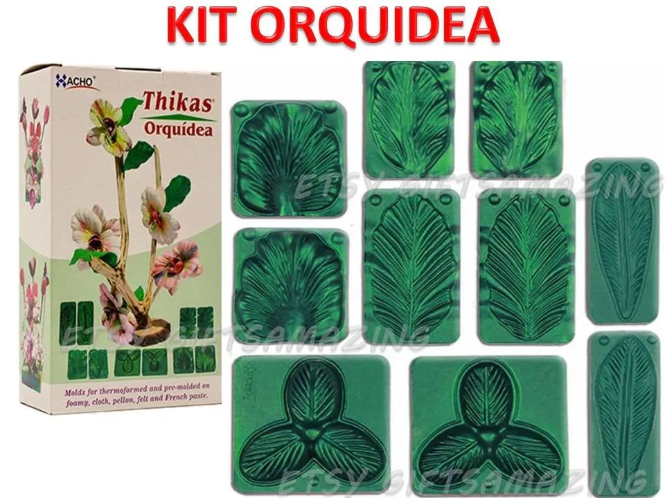 Kit de Moldes 3D para Flores Molde de plástico Orquídea para - Etsy México