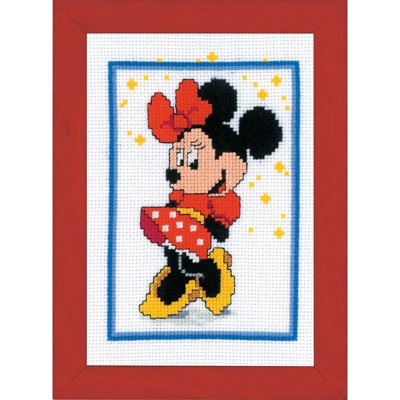 Kit de Punto de Cruz - Minnie Mouse - Vervaco