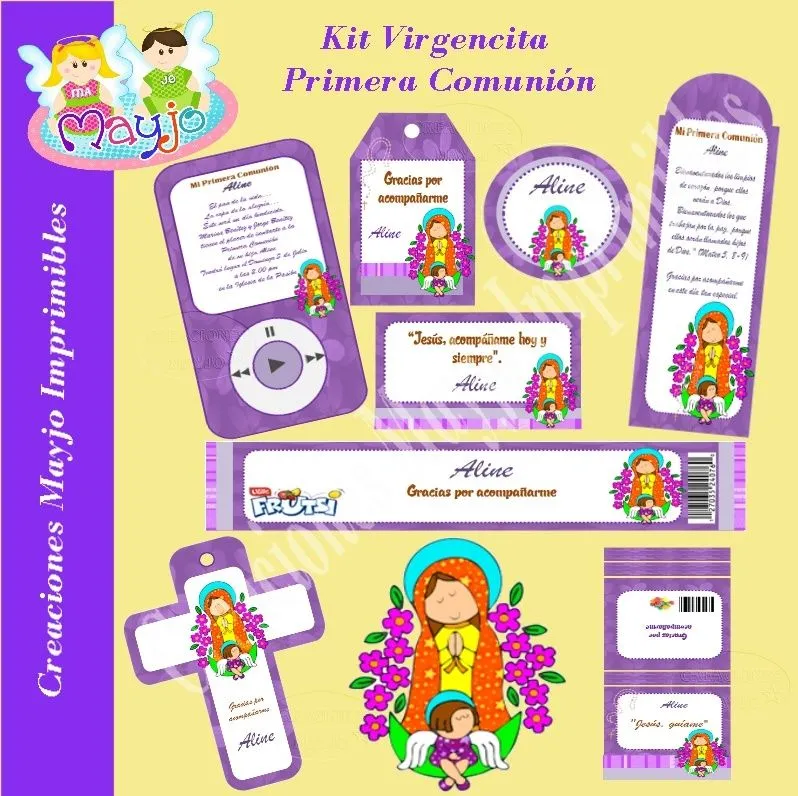 Kit Virgencita primera comunion