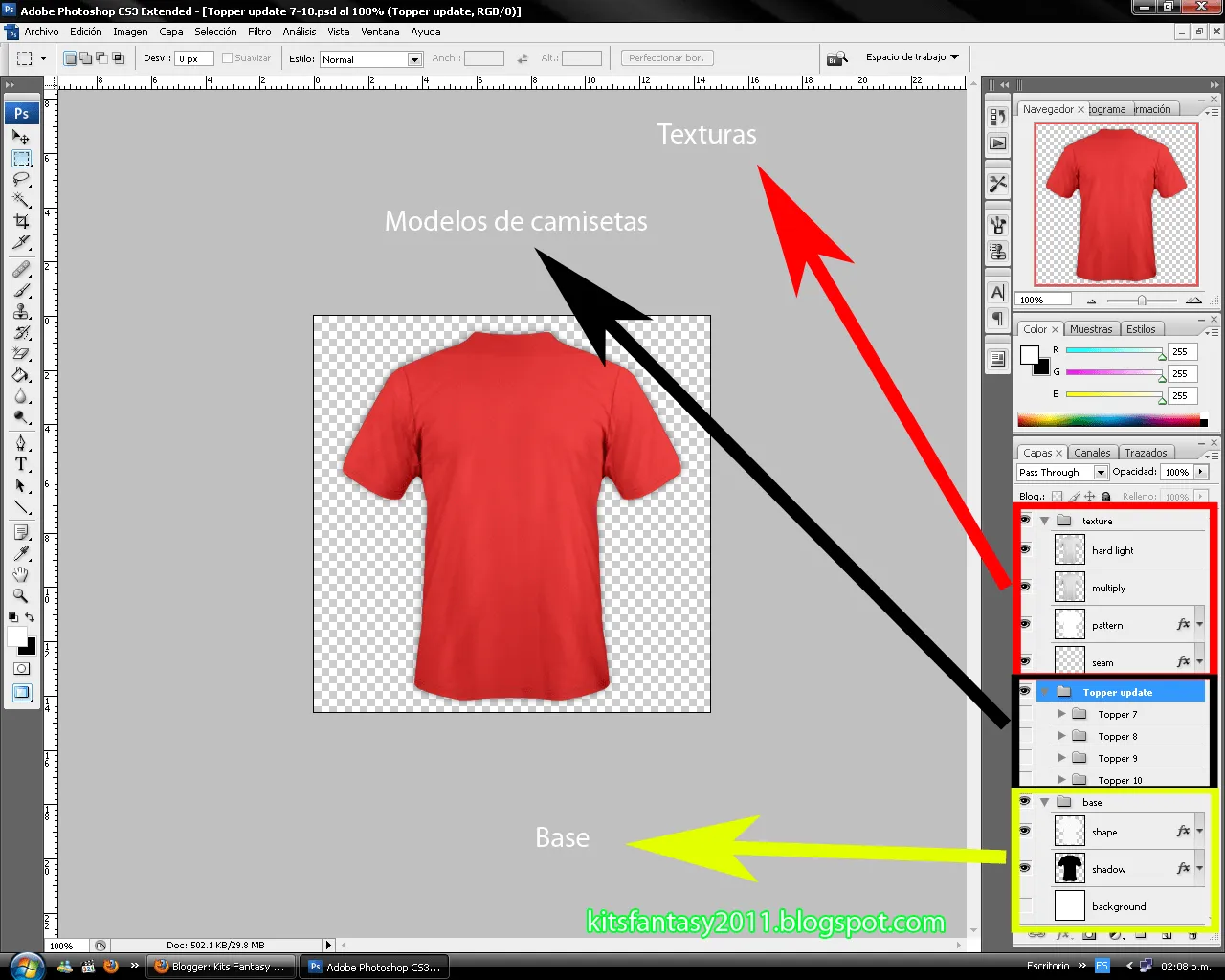 Kits Fantasy 2011: Tutorial basico para crear tus propias camisetas.