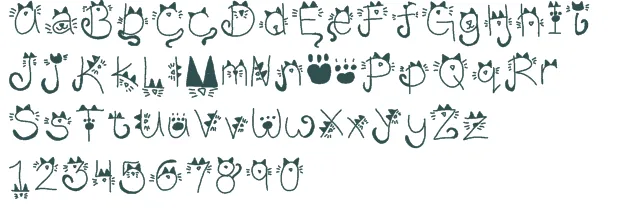 Kitty Face font download free (truetype)