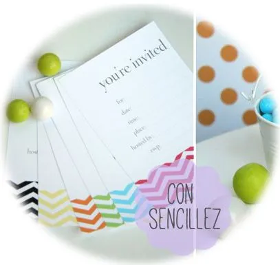 klaudisseny: Ideas para invitaciones de cumpleaños - DIY