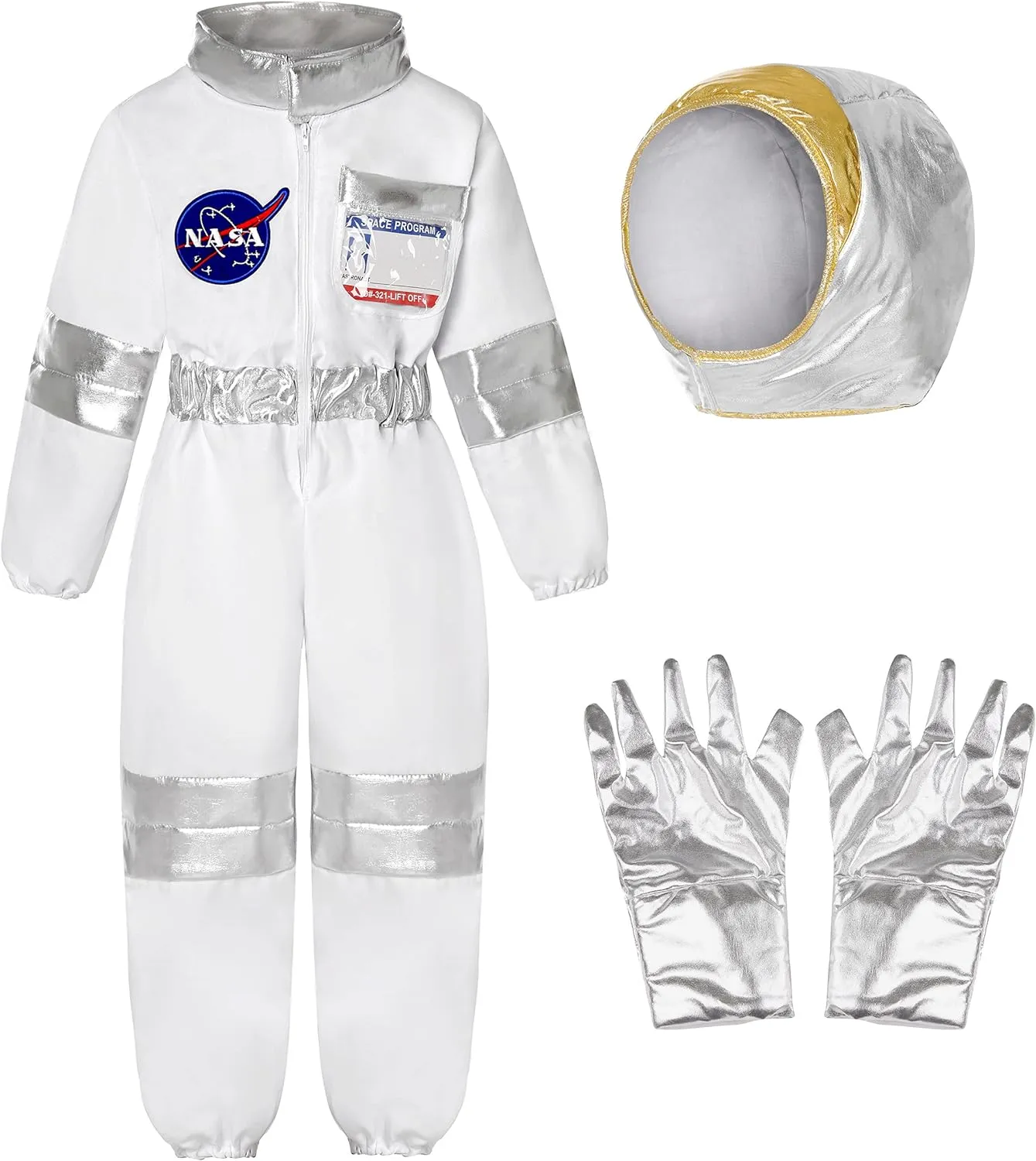 Koatobbor - Disfraz de astronauta de la NASA para niños, traje espacial  unisex de Estados Unidos, disfraz de Halloween, blanco, 8 - 10 años :  Amazon.com.mx: Juguetes y Juegos