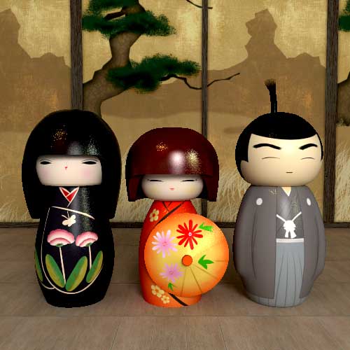 Kokeshi Doll: Kokeshi - Japanese dolls - Gallery