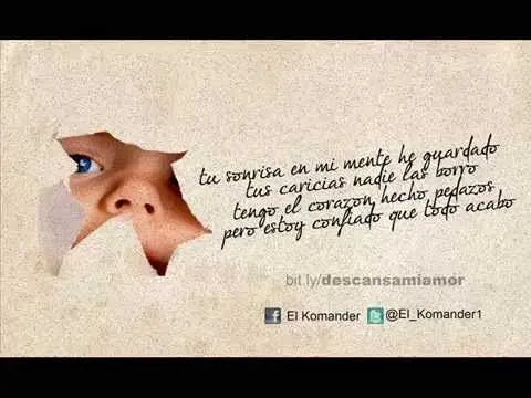 EL KOMANDER DESCANSA MI AMOR - YouTube