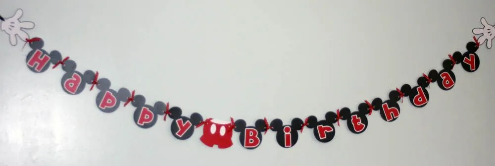 KT Designs: {Birthday Series} Mickey Mouse Banner