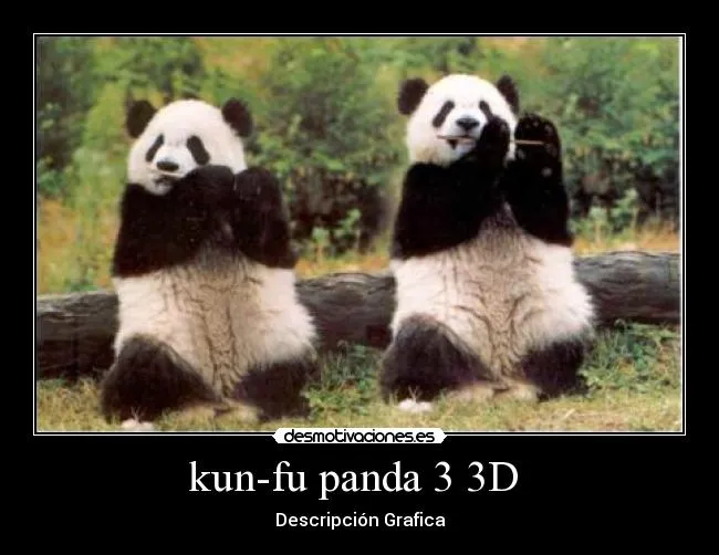 kun-fu panda 3 3D | Desmotivaciones