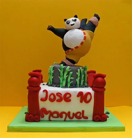 Kung Fu Panda!!! O cómo hacer posturitas encima de un pastel ...